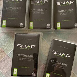 For Sale: 5 New Snap Switch Plate with LED Night Lights